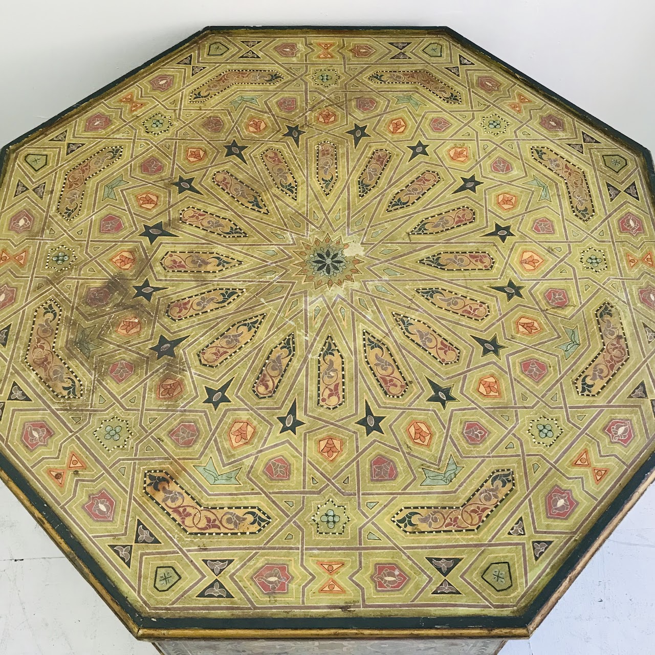 Indian Hand-Painted Low Table