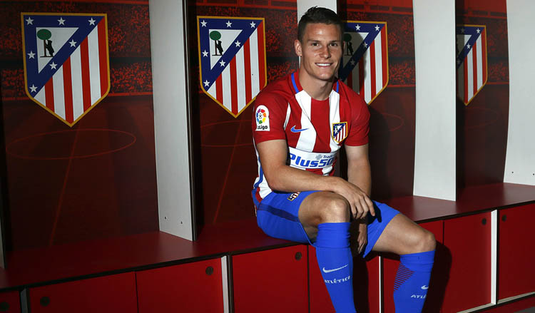 Kevin Gameiro durante su presentación como jugador del Atlético de Madrid