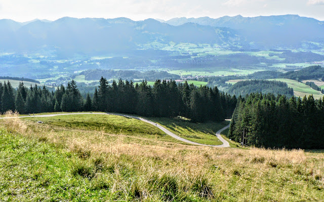 Blick auf Hörnergruppe von Mautstraße Altstädter Hof Sonthofen Allgäu