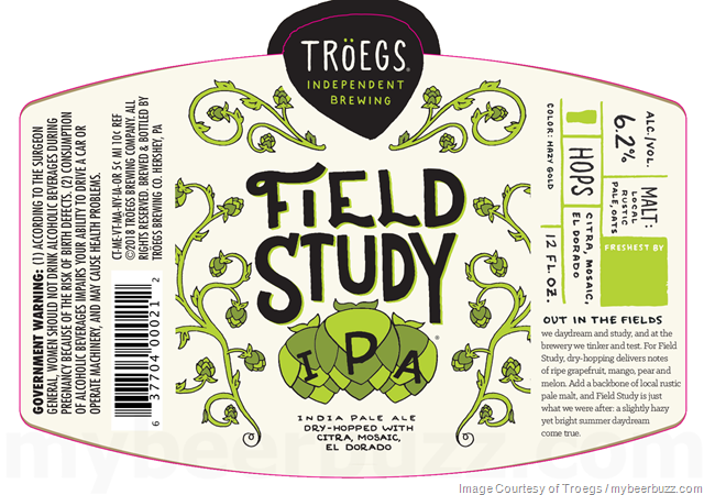 Troegs - Field Study IPA Coming To Hop Cycle Cans & Bottles