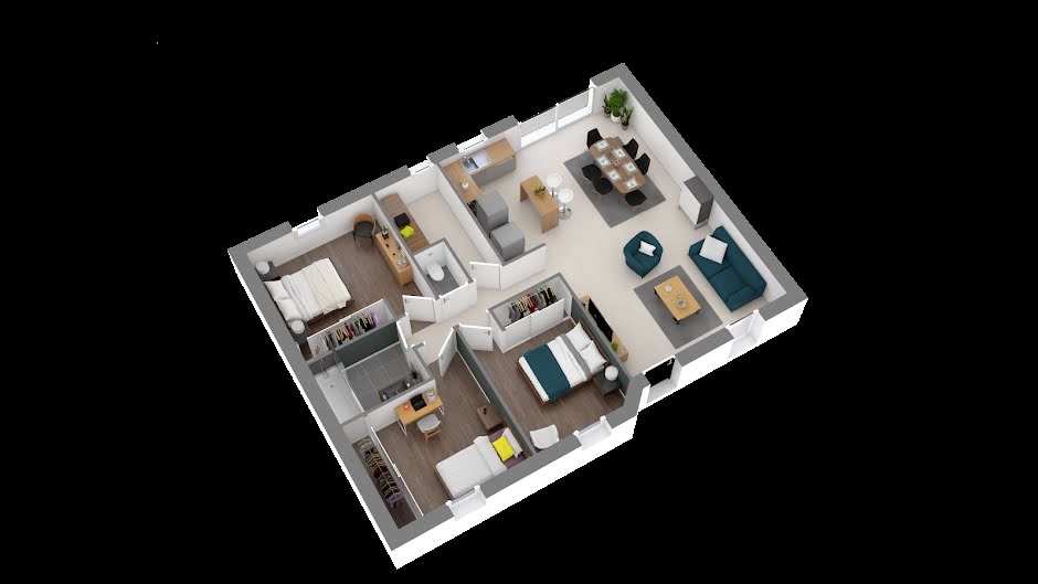 Vente maison neuve 4 pièces 82 m² à Jarzé (49140), 179 140 €