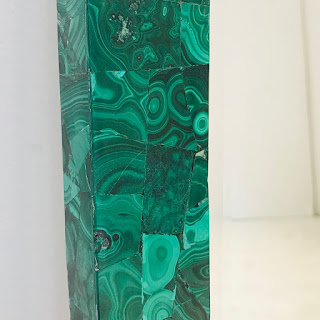 Made Goods Vivian Mirror in Malachite