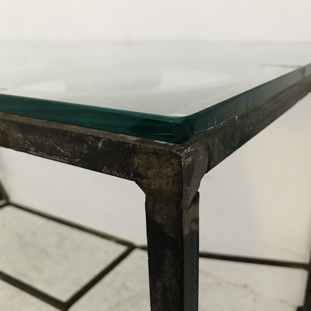 Steel and Plate Glass Coffee Table