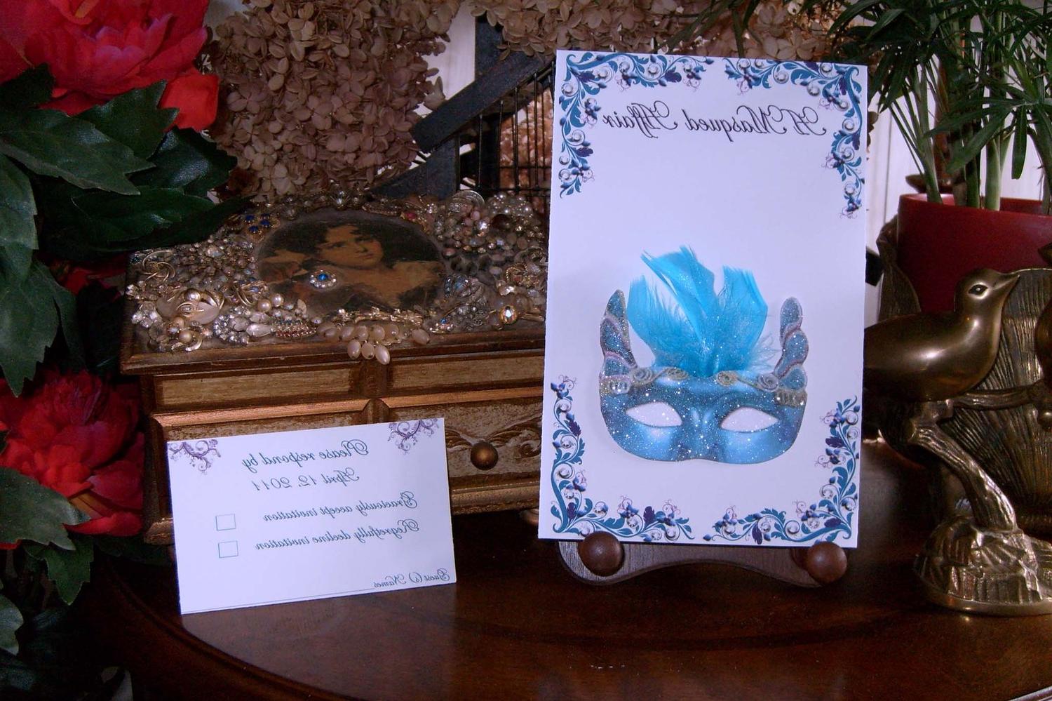 Masquerade Wedding Invitation