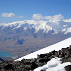 LLac Karakul i el Kongur(7.719m) des del Camp I(5.345m)