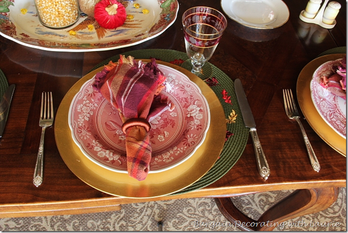 Thanksgiving Table with Transferware