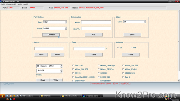 Know2pro RFID Project ตอนที่ 2 : ทดลองใช้งานอุปกรณ์ RFID + Software