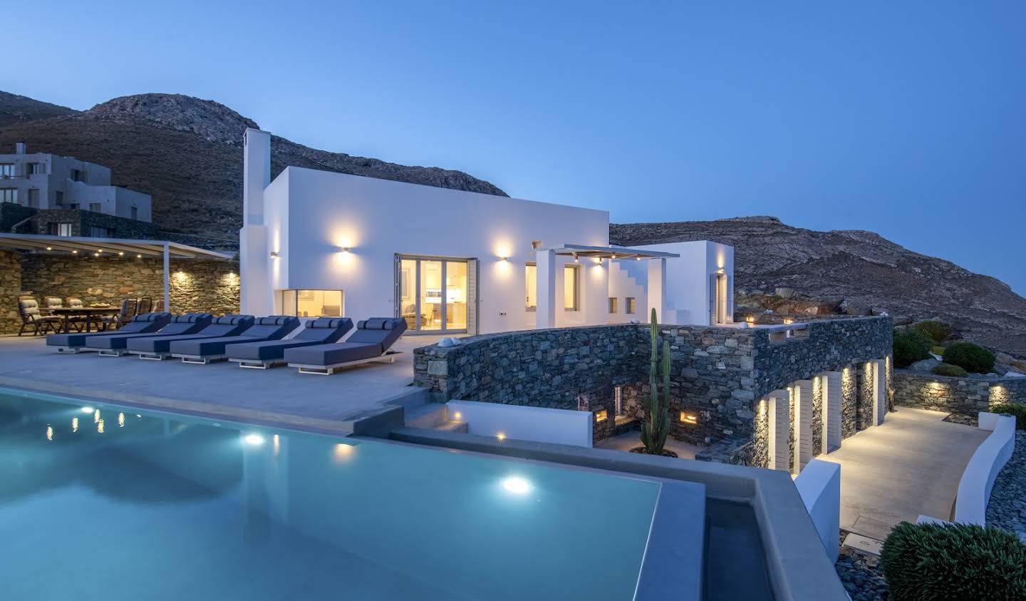 Villa avec piscine et jardin Syros