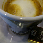 Espresso Macchiato, small piece of dark chocolate. DSC_2430.JPG