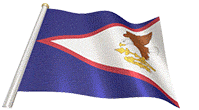  American Samoan flag on a flag pole gif animation
