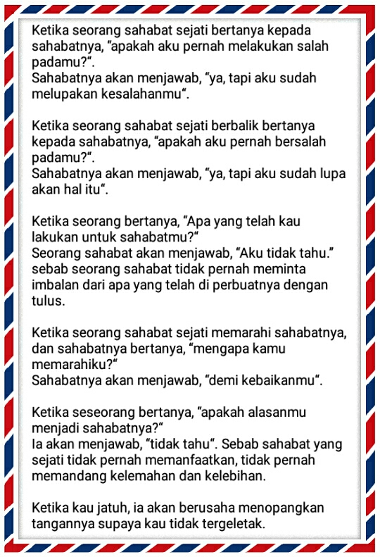 Surat Untuk Sahabat Sejati Dalam Bahasa Inggris Archives