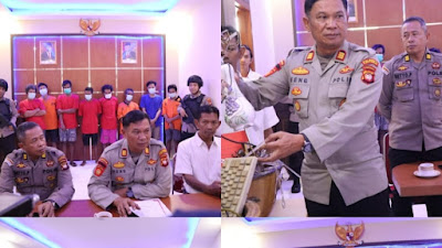 Polsek Pontianak Kota menggelar press rilis Ungkap Kasus Selama Bulan Maret 2023