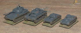 Panzers IV to I