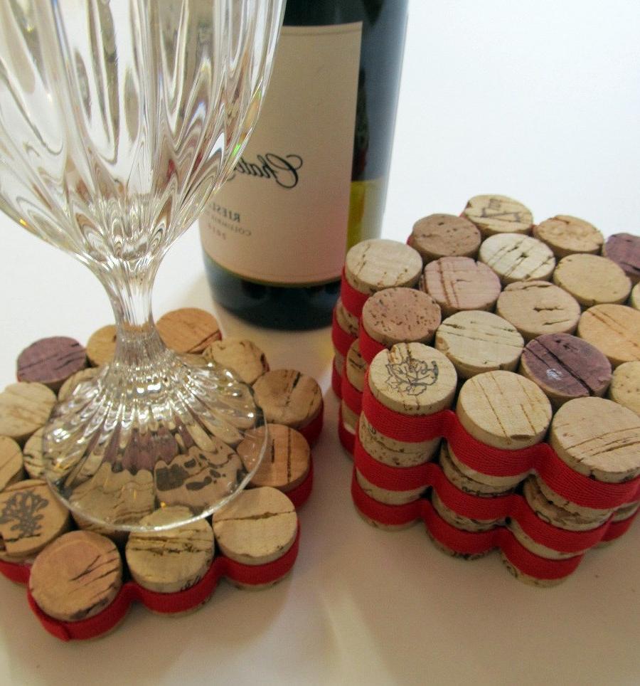 Honeycomb Wine Cork Coasters