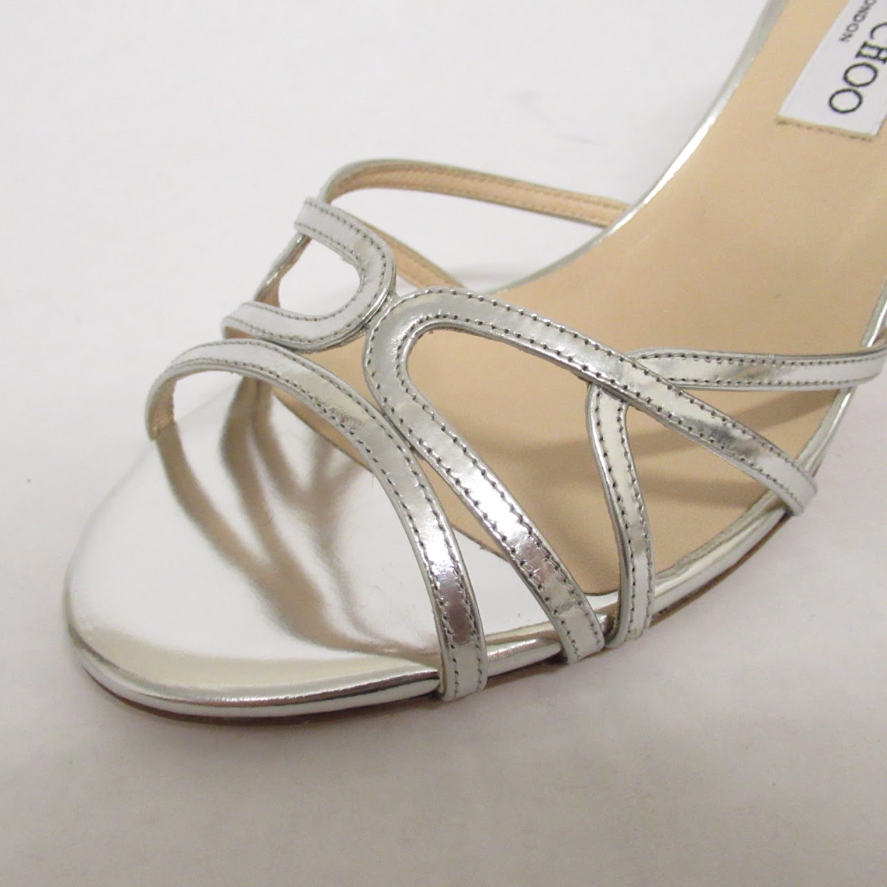 Jimmy Choo NEW Silver Sandals