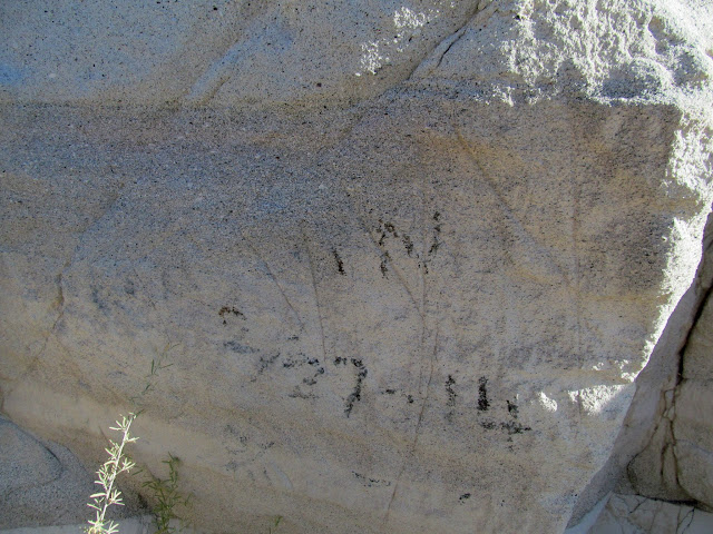 Faded 1914 inscription near the Snake Pass Road