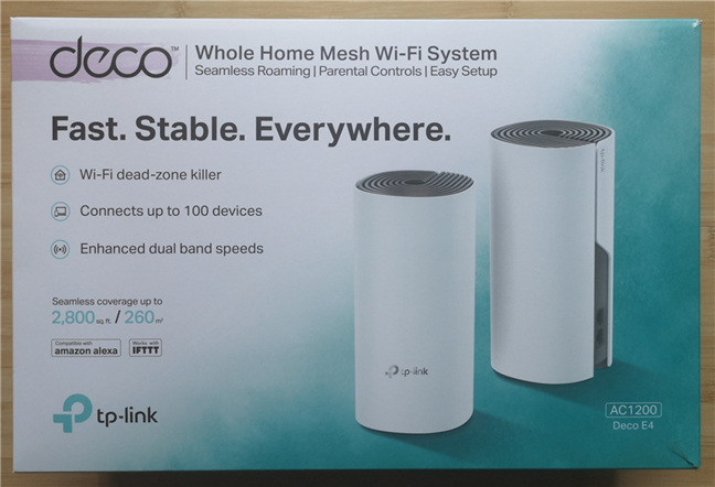 La confezione del TP-Link Deco E4