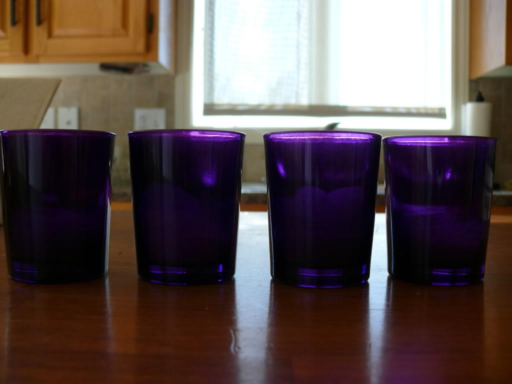 70 dark purple votive