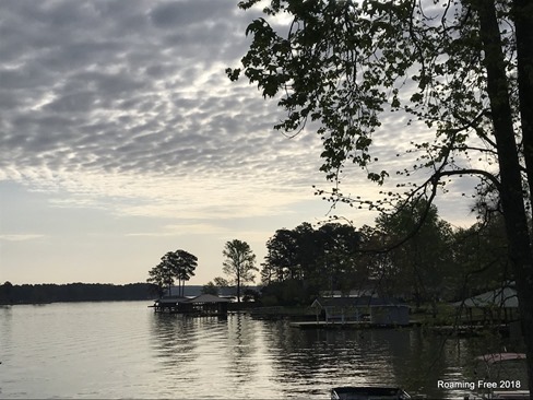 Peaceful morning at the lake