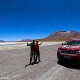 Cruzando o Salar de Uyuni, Bolívia