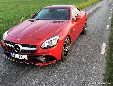 Front-Mercedes-Benz-SLC300-Red