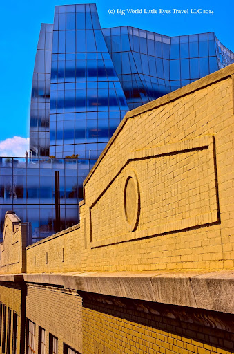 NYC High Line: This picture highlights the old and the new in the  neighborhood. 