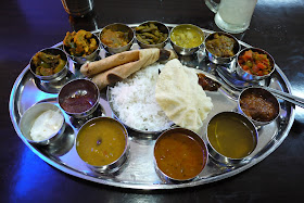 vegetarian Indian thali in Penang