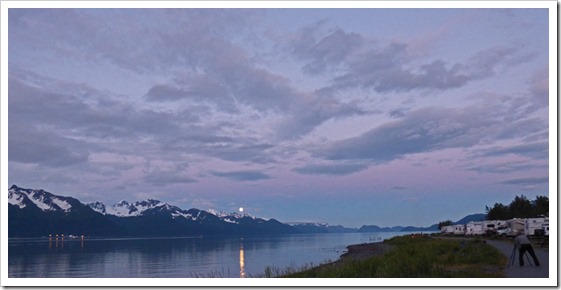 Resurrection Bay, Seward Alaska, just past midnight morning of June 21 2016