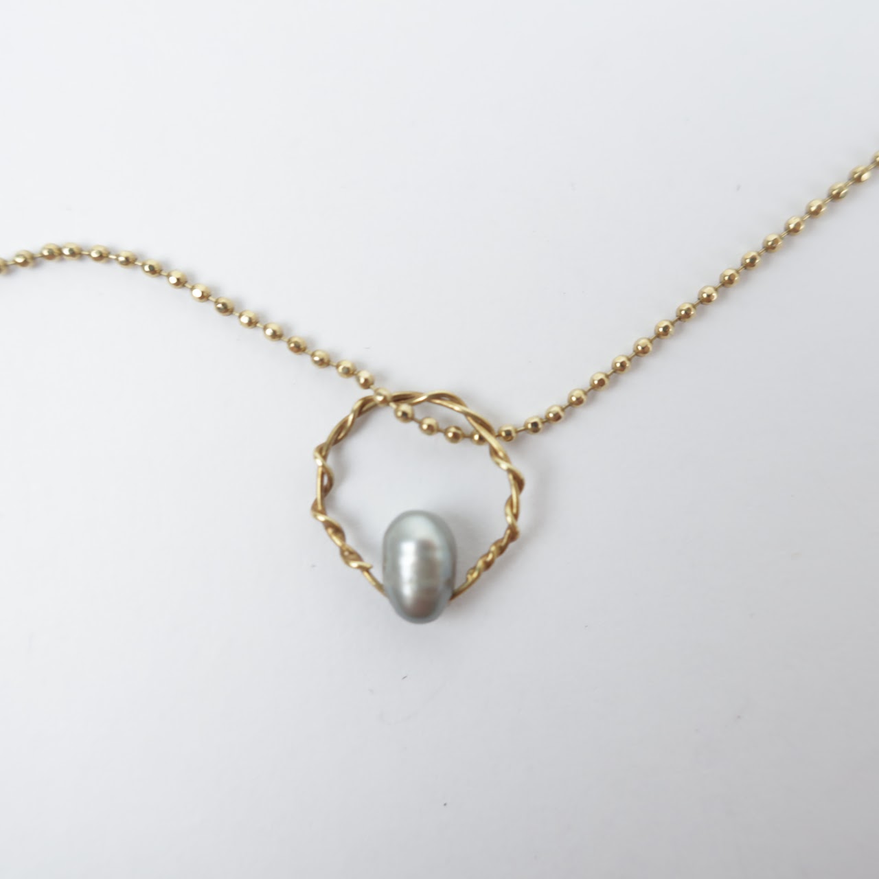 14K Gold Chain & Fresh Water Pearl Necklace