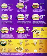 The Burger Club menu 1