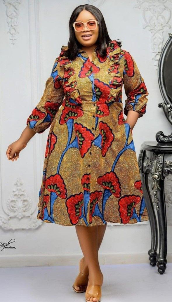 Latest Ankara Short Gown Styles For Stylish Ladies - Somfashionstyles