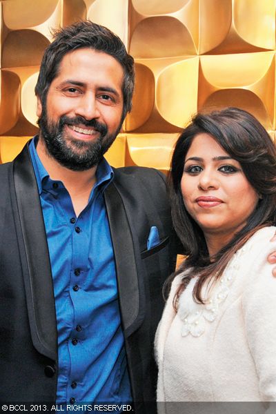 Dinesh and Pooja Arora during the launch party of Elf Cafe, New Delhi.