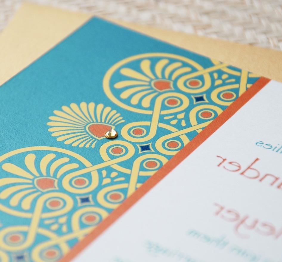 Gold Wedding Invitation