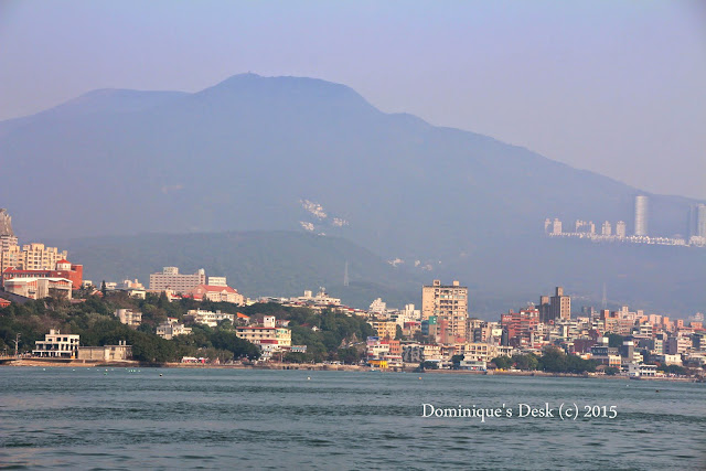 The view of the opposite island from the ferry