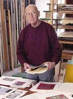 Harold Garde in his studio