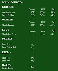 The Curry Mistri menu 5