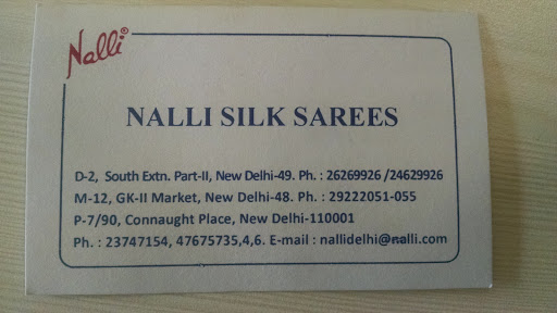 Nalli, M-12, M Block Road, Greater Kailash II, Greater Kailash, New Delhi, Delhi 110048, India, Saree_Store, state DL