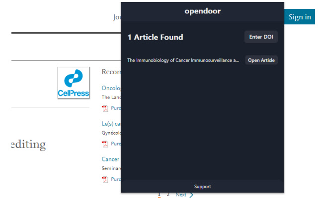 opendoor chrome extension