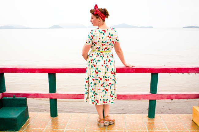 Sisjuly Cherry Dress ~ 50s inpired style | Lavender & Twill