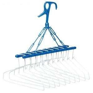 Hanging, Clothes Drying Hanger Rack with 10 Hangers REN-10