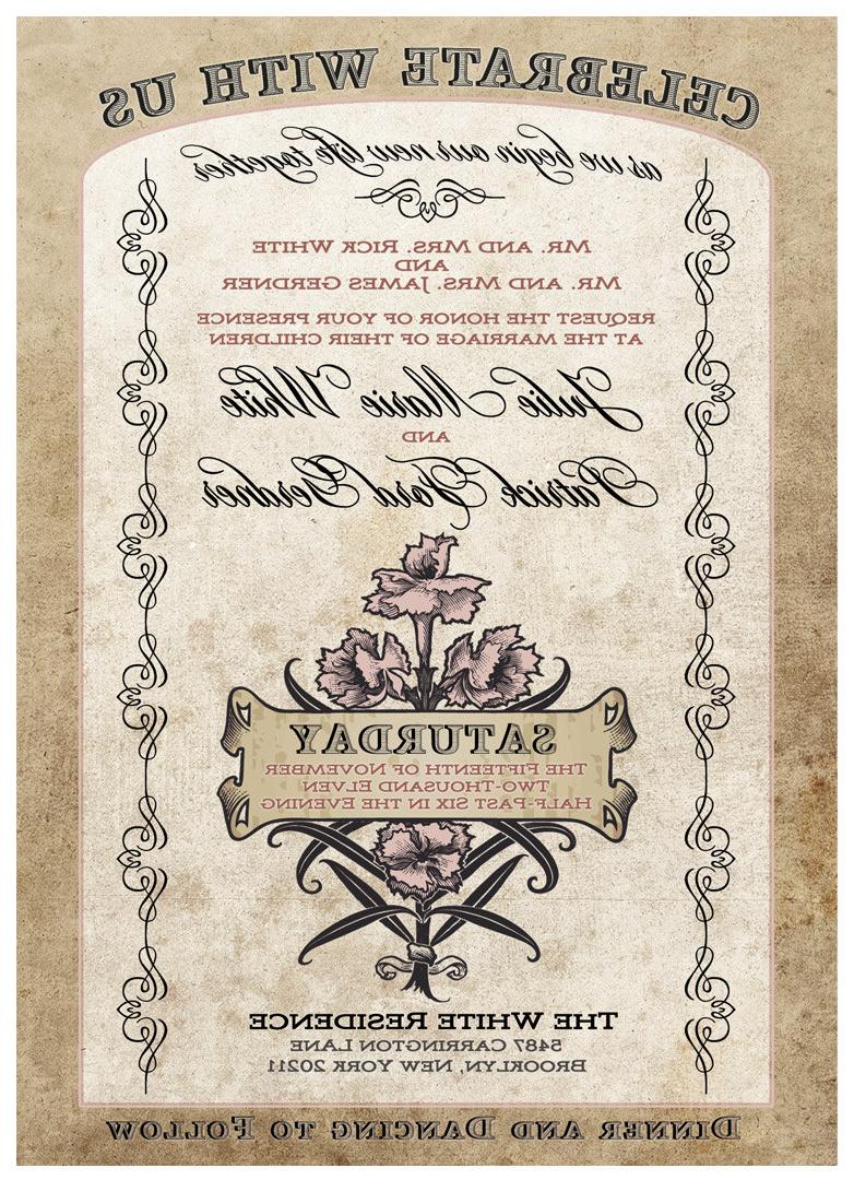 Antique Wedding Invitation