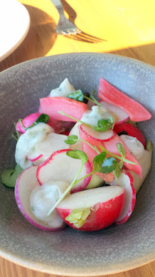 From Stuzzi section at Renata, the Radish Crudite with whipped lardo