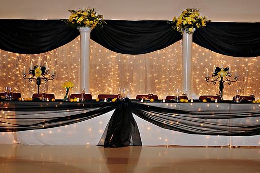 wedding head table decor