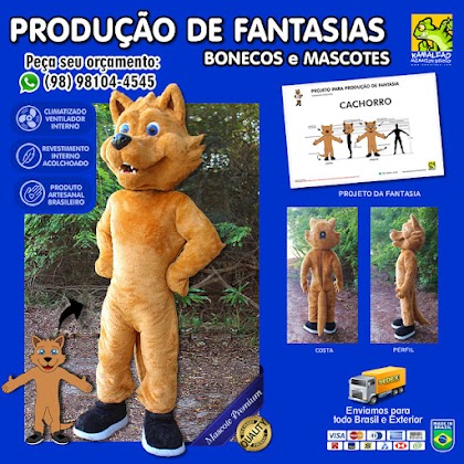 MASCOTE - Fantasia de Cachorro Lobo Coiote