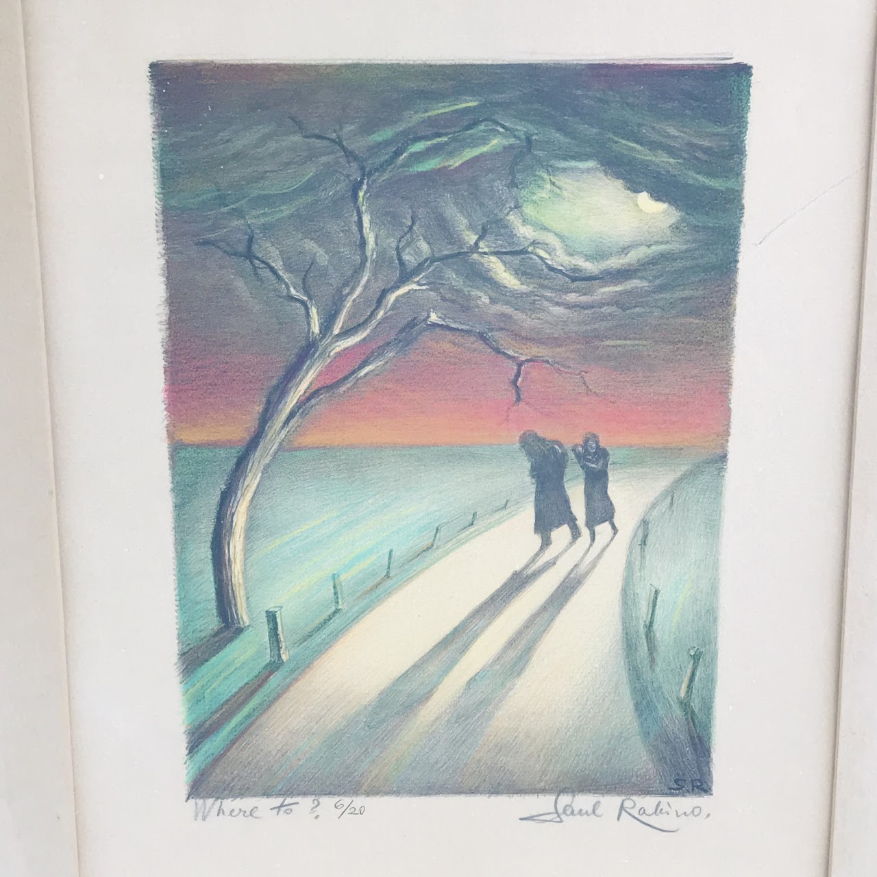 Saul Rabino Signed Lithograph