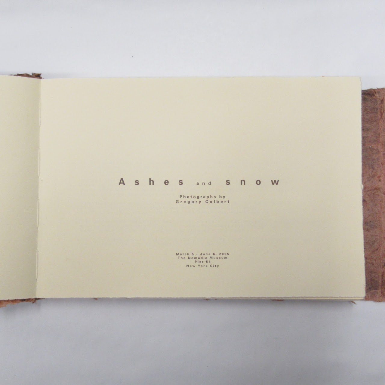 Ashes and Snow:New York Exhibition Catalog Gregory Colbert Photography Book