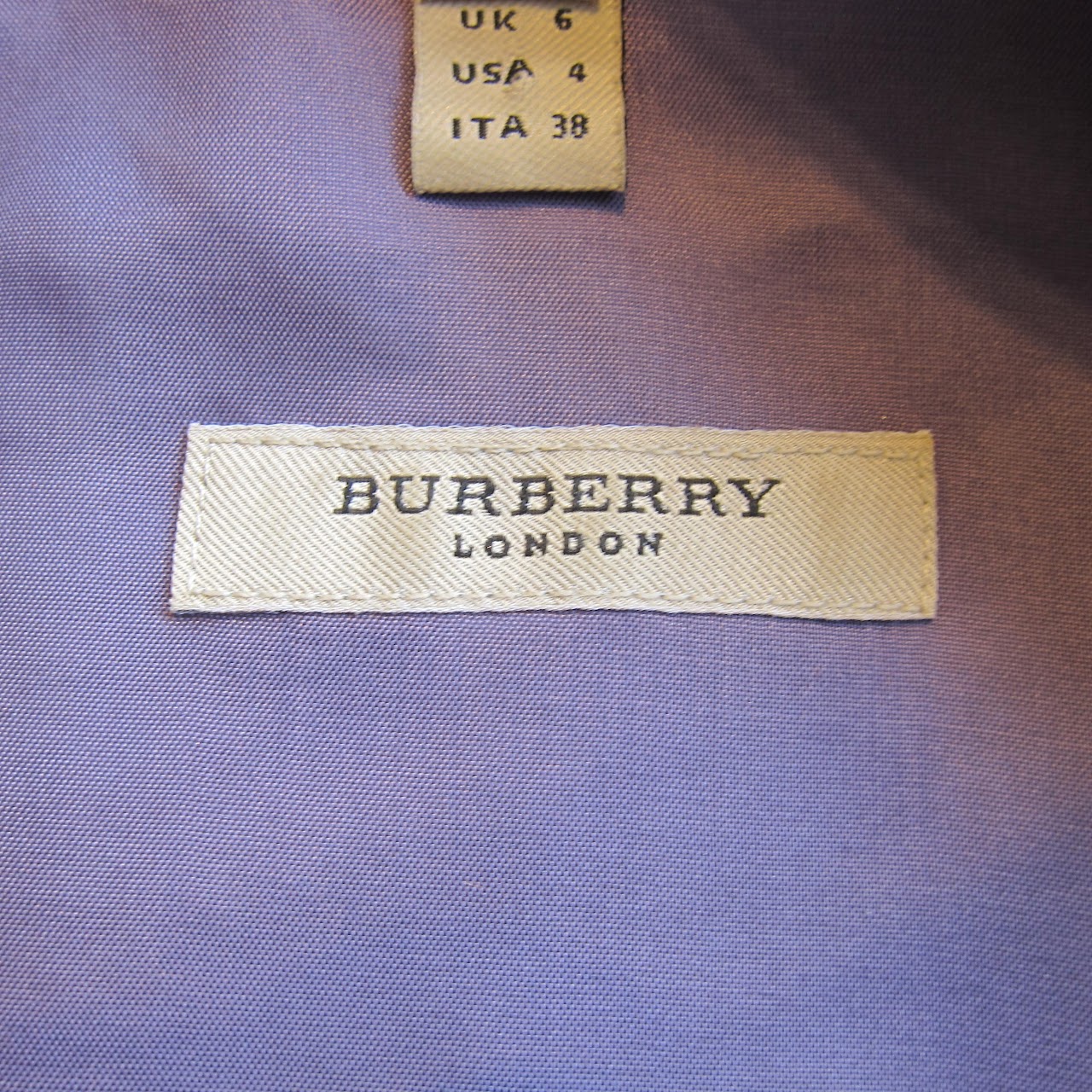 Burberry Lavender Tartan Trench Dress