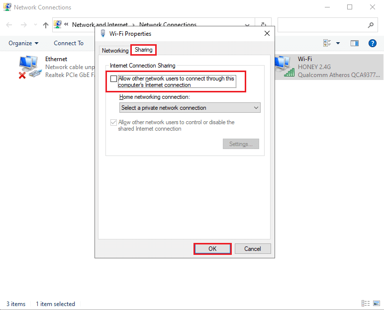 Klik op OK en herstart uw computer |  Fix Media Disconnected-foutbericht op Windows 10