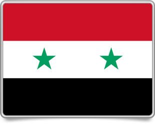 Syrian framed flag icons with box shadow