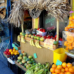 fruit smoothies at Kensington Market in Scarborough, Canada 